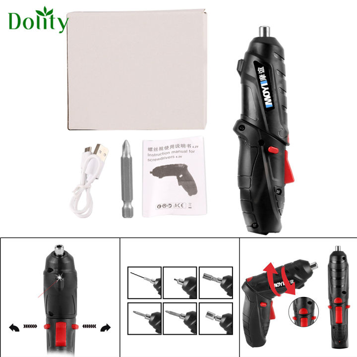 Dolity Multifunction Electric Screwdriver Kit Electric Tool 250 RPM for ...