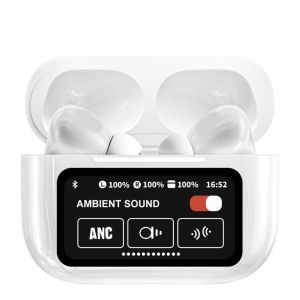 Newest A9 Pro Smart Touch Screen Bluetooth Earphone ANC Noise Cancelling Wireless Bluetooth Earbuds with LCD DisplayWireless Earphone pro2 Stereo Sports Headphones for All phone