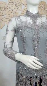set kebaya pesta wisuda + longtorso dan rok prisket
