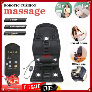 【READY STOCK】Massagemulti-functionVibrating Heated Back Massage Mat Cushion Car Seat Chair Massager with Remote