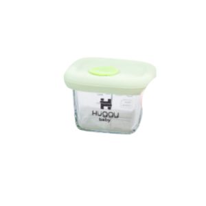 Huggy Baby WM001 Glass Food Container Wadah Kaca Makanan Anak