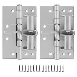 2pcs Practical Adjustable Spring Hinges Conveninet for Home or Office Door with Auto Close and Positioning Daily Use