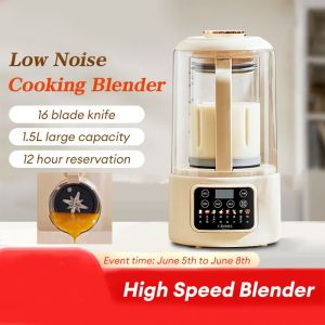 ADDO 16 Blades Soy Milk Machine 5-6 People No Filter Home Blender 1500ML Automatic Soy Milk Machine Home Kitchen