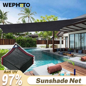 WEPHOTO 12 Pin Thick Anti-UV HDPE Shading Net Garden Greenhouse Succulent Plant Sunshade Net Outdoor Swimming Pool Cover Sun Shade Net