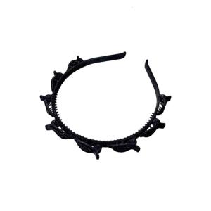 Độ bền xược tóc bằng nhựa nonslip răng cho an toàn giữ Amber tone headband cho tập luyện văn phòng và dịp giản dị