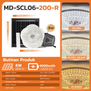 MODI Solar Ceiling Light  LED Downlight 200W 280W 400W with remote control Ceiling Home Lamp Daylight Warm Cool Light No Wiring Required