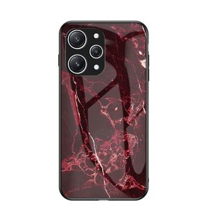 Casing For Redmi 12 2023 Phone Case Marble Texture Tempered Glass Case For Redmi12 4G Luxury full Protection Case Soft TPU Edge Back cover