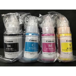 หมึกcanon หมึกเติม canon 790 1Set 4 สี BKCMY หมึกขวดแท้สำหรับ Pixma G1000 G1010 G2000 G2010 G3000 G3010 G4000 G4010