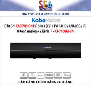 Đầu ghi KaBeVISION HD 5 in 1 (CVI / TVI / AHD / ANALOG / IP)  8 kênh + 2 kênh IP - KX-7108Ai