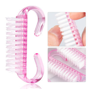 Nail Art Cleaning Dust Removal Brush Tool with Handle Durable Scrub Brush to Clean Toes and FingernailsAll Purpose Pedicure Nail Art Care ToolEasy to Use