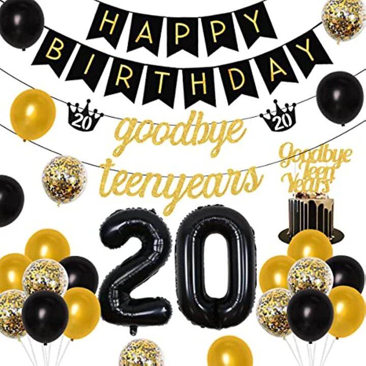 20th birthday deals decorations