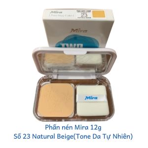 Phấn nén trang điểm Mira Two Way Cake OK105 hạt phấn cực mịn phủ đều không gây bít lỗ chân lông 12g