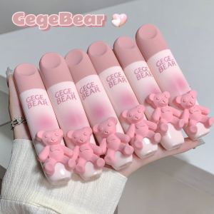 COD New Gege Bear Tender lip glaze lip gloss small pink bear matte lip