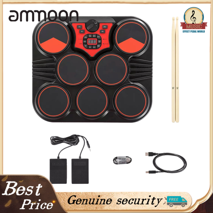 Tabletop Electronic Drum USB/Bat-tery Powered Pads Portable Drum