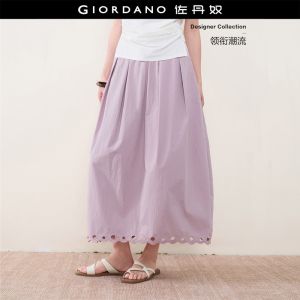 GIORDANO Women Skirt Breathable Hollow Out Skirt Casual Stylish Trendy Elegant Comfortable Fashion Classic 18466512