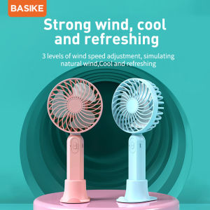 Kipas angin Handheld Mini fan Motor Tanpa Sikat BASIKE Asli Masukan USB mikro Hingga 8 jam kerja terus menerus