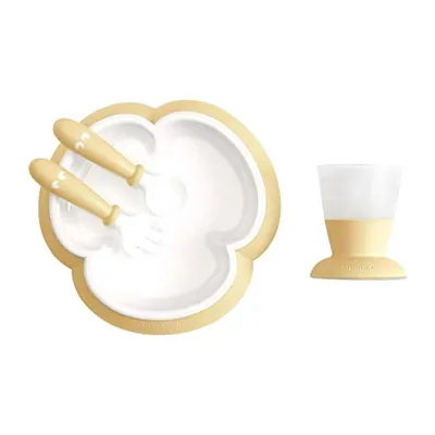 BabyBjorn Baby Plate Spoon and Fork (Powder Yellow)
