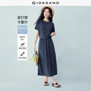 GIORDANO Women Dress Elastic Dress Knitted Fabric Dress Stylish Item No. 05466457 High Quality Comfortable Daily Wear