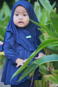 Baju gamis anak bayi perempuan model sporty Syari