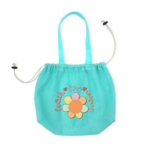 Shell Collecting Bag Beach Toy Bag Travel Sand Toy Bag Drawstring Beach Shell Bag Swimming Pool Bag for Boys and Girls
