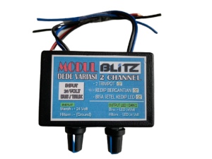 Universal Modul Lampu LED Blitz Pesawat 2 Channel Kedip Bergantian Support Semua Jenis Kendaraan