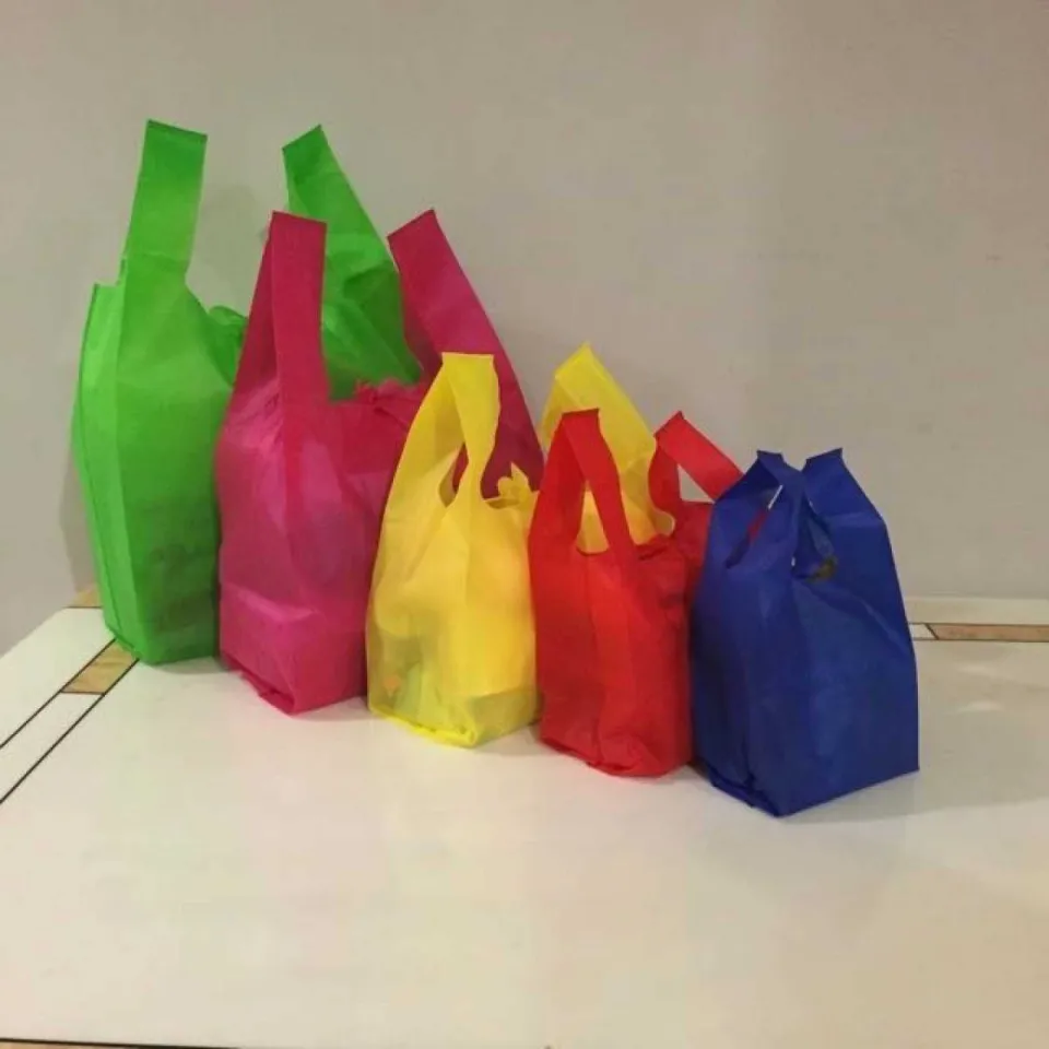 50pcs of sando eco plain bag colors available in XL size 26*14*7