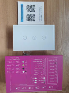 Công tắc Wifi mặt kính cường lực chỉnh độ sáng đèn (Dimmer switch) dùng ứng dụng Tuya/ Smart Life