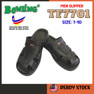 [ READY STCOK ] TF7701 Bowling | Men Rubber Slipper | Men Sandals
