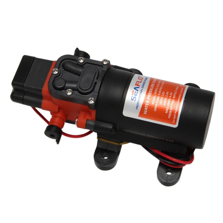 Seaflo 12v Water Pressure Diaphragm Pump 3.8 LPM 1.0 GPM 40 PSI
