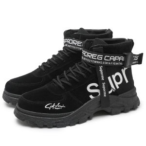 UCMVZO Motorcycle Martin Boots for Men Supr Fashion Mens Boots High-top Outdoor