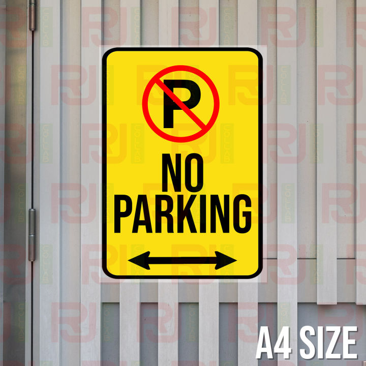 Laminated Signages / No Parking / No Smoking etc. A4 Size | Lazada PH