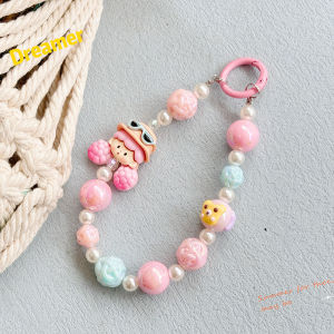 🔥🔥🔥ป๊อปคอร์นน้องสาวสร้างสรรค์ลูกปัดโทรศัพท์โซ่รถพวงกุญแจกระเป๋าแขวนขนาดเล็กอุปกรณ์เสริมหูฟังกระเป๋าอุปกรณ์เสริมเพื่อป้องกันการสูญเสียความคิดสร้างสรรค์โทรศัพท์ลูกปัดโซ่แฟชั่นพวงกุญแจสีรูปแบบการ์ตูน(ส่งปะเก็น)