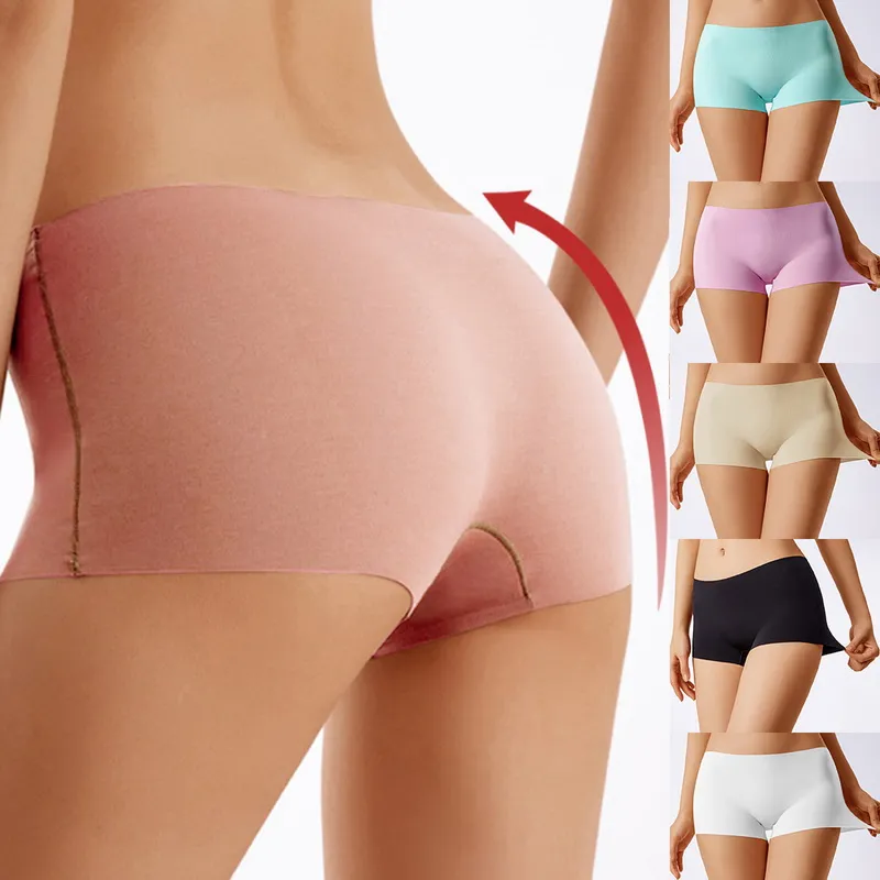 Seamless Shorts for Women Panties Slim Shaper Underwear Ice Silk