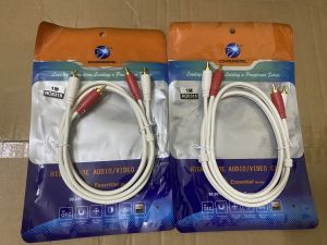 Dây Av 2 Ra 2 Choseal RO5218 Lõi Đồng Chống Sôi-Nhiễu Dây Av 2 Đầu Hoa Sen Cao Cấp Dài 1M-1.8M-3M-5M-10M