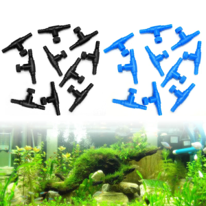 10-Pack Nhựa Điều Khiển Cho Van Aquarium 2 Cách ống dẫn khí Điều Chỉnh Kết Nối Cho Điều Chỉnh Cá Cho Bể máy bơm không khí Gas V