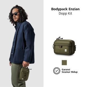 Bodypack Enzian Dopp Kit Tas Organizer Travel Praktis Ringan Dan Multifungsi - Olive