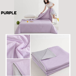 Ready Stock Premium Ice Silk Summer Blanket Cooling feel Quilt Double Side Cooling Blanket