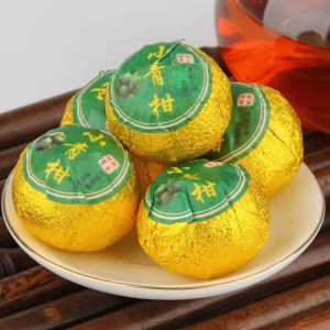 Trà Phổ Nhĩ quýt 1 viên dùng thử trà Phổ Nhĩ Quất trà Tiểu Thanh Cam