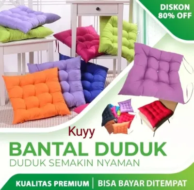 Promo - Bantal Duduk Empuk / Bantal Alas Duduk Murah / Bantal duduk kursi / Bantal alas duduk ukuran 40cm x 40cm
