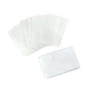 20Pcs Rectangle Clear Plastic Work Credit Holder Protective for Case