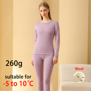 🔥【SG Ready Stock】🔥 Wool and Silk Warm Thermal Wear Set for Women Men Heat Tech Inner Wear Fleece Long John Autumn Winter