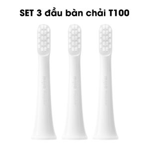 Bàn chải điện Xiaomi Mijia T100 - kháng nước ipx7 - Bộ 3 Đầu bàn chải điện oral T100-CHÍNH HÃNG