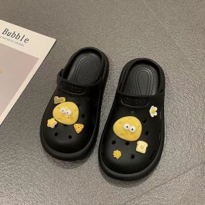[Free Shipping] New style cute puppy clogs for women non-slip thick-soled slippers for outdoor wear summer couples beach and home shoes