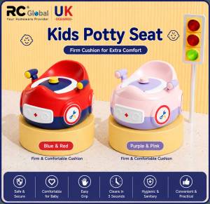RC Global Kids Potty Training Seat with Lid & Splash Guard | Toddler Toilet Trainer Chair
