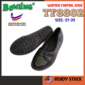 [ READY STCOK ] 8802 Bowling | Women Formal Shoe | Black PVC Shoe