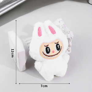 Yapak Cute Labubu Rabbit Doll Plush Keychain Backpack Pendant Bubble Mart  Doll Gift Bag Pendant