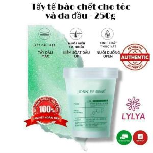 Tẩy tế bào chết da đầu JIORNIEE 250g tẩy da chết tóc muối biển làm sạch gàu kiểm soát dầu