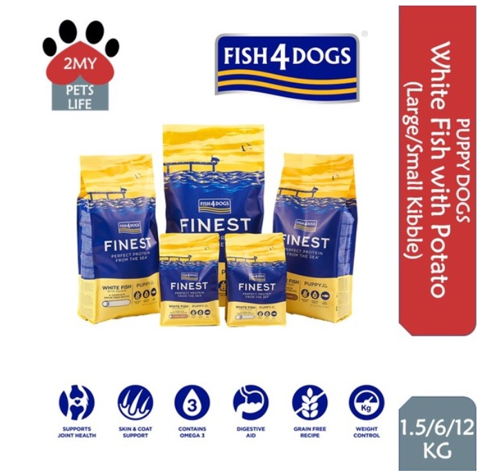 Fish4dogs ocean white fish puppy best sale