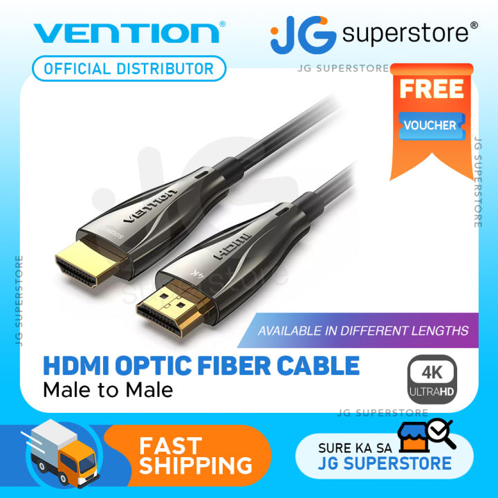 VENTION オプティカルHDMI Male to Male HDケーブル 100M 亜鉛合金タイプ ブラック AL-1529 オーディオ関連 代引不可 Vention Flat Nylon Braided HDMI™-A Male to Male 8K HD Cable 2M Black