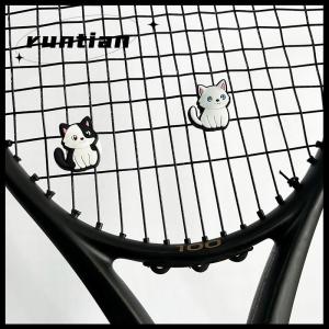 runtian 1 6pcs phim hoạt hình dễ thương khác nhau mèo Tennis vợt Damper Silicone sốc hấp thụ để giảm tenis vợt rung dampeners